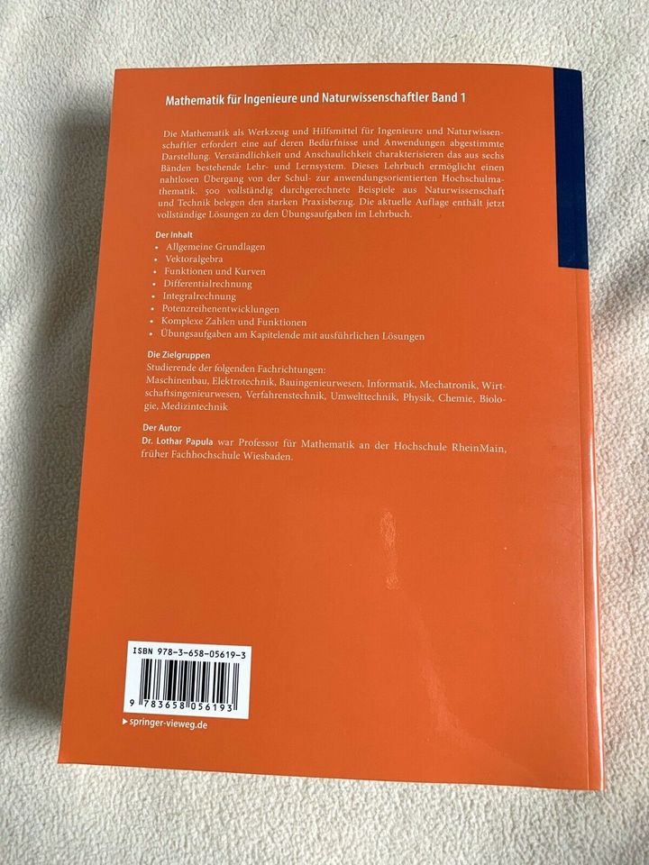 Mathematik für Ingenieure & Naturwissenschaftler Band 1, 14. Aufl in Ahnatal