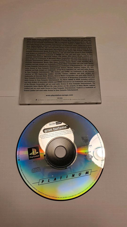 PS1 Spiel Playstation1 Grand Turismo  cd und Handbuch in Mistelgau