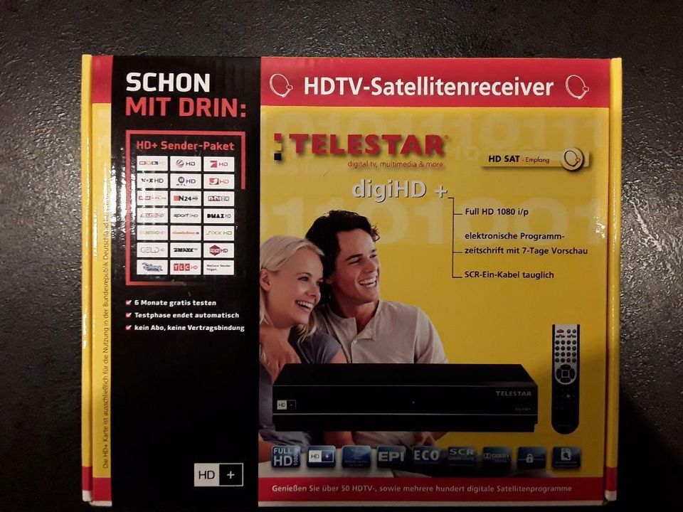 Telestar digiHD+ HDTV Satelliten-Receiver, schwarz in Asbach