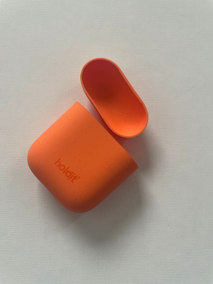 Air pods hülle 1 & 2 silikon holdit - orange NEU in München