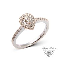 18K 750 Gold Art Deco Jugendstil Ring Diamanten 0,16Ct RG 47 Neuw Rheinland-Pfalz - Igel Vorschau