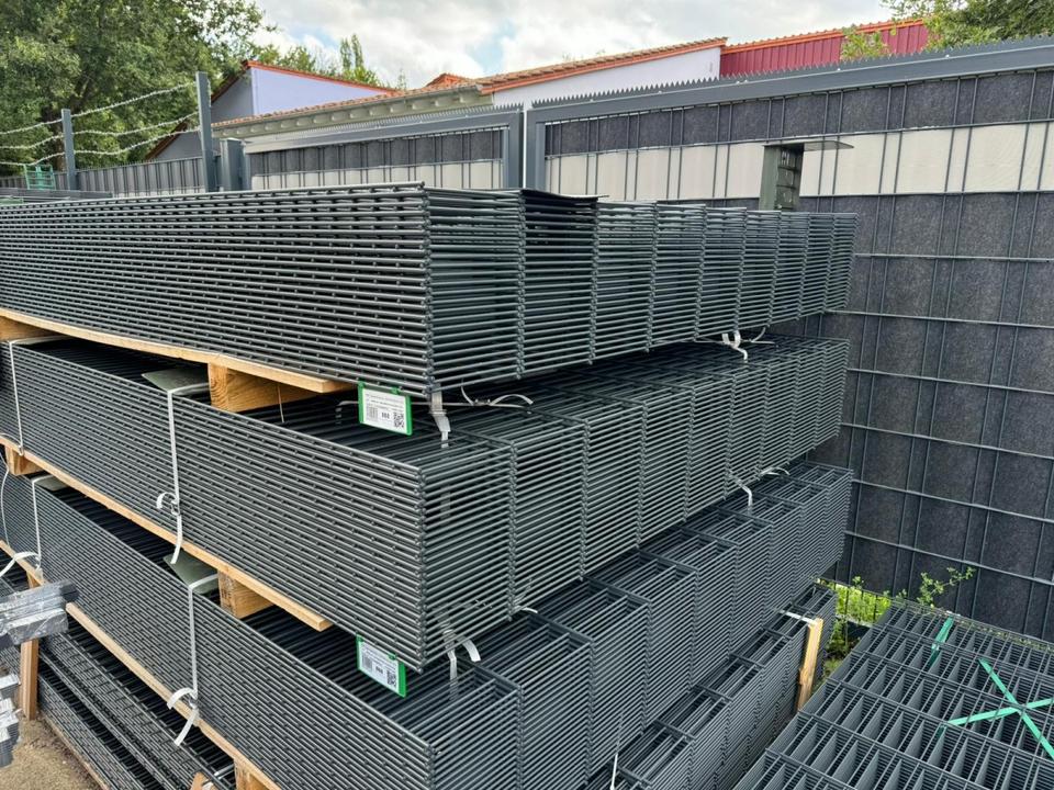 Doppelstabmattenzaun Tor, Garten-, Tür 8/6/8 (PTA013) 1,5 x 1m in Breitenbach 