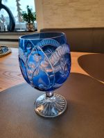 Bleikristallglas , - schale , Überfang , blau Baden-Württemberg - Baienfurt Vorschau