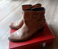 Frühlings-Angebot | Marco Tozzi Leder-Stiefeletten 41 Muscatbraun Harburg - Hamburg Eißendorf Vorschau