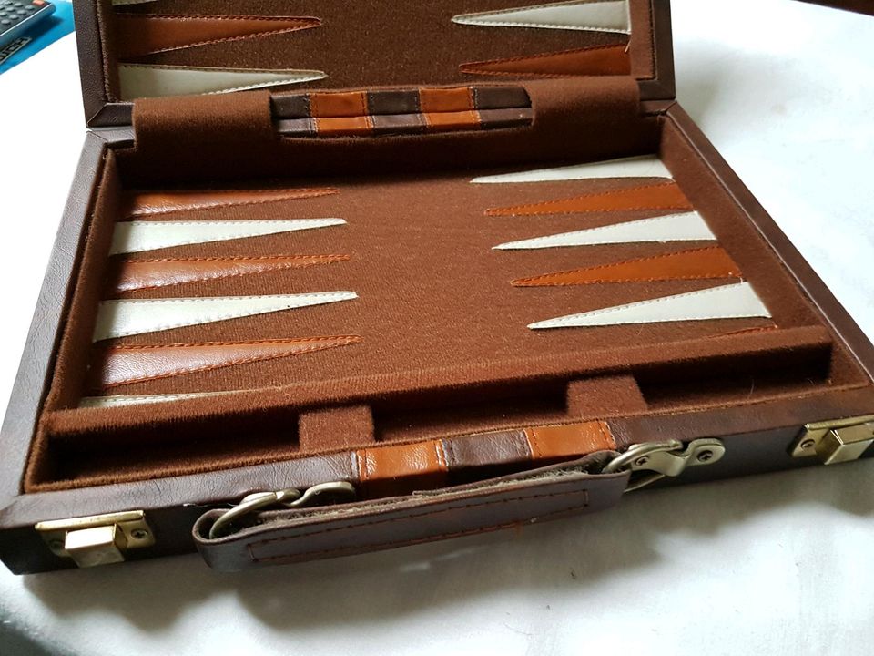 Backgammon Koffer - Spiel - Leder - Tavla in Bremen