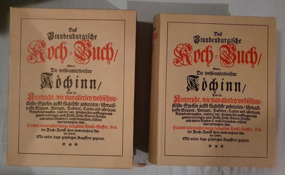 Das Brandenburgische Kochbuch Nachdruck von 1984 in München