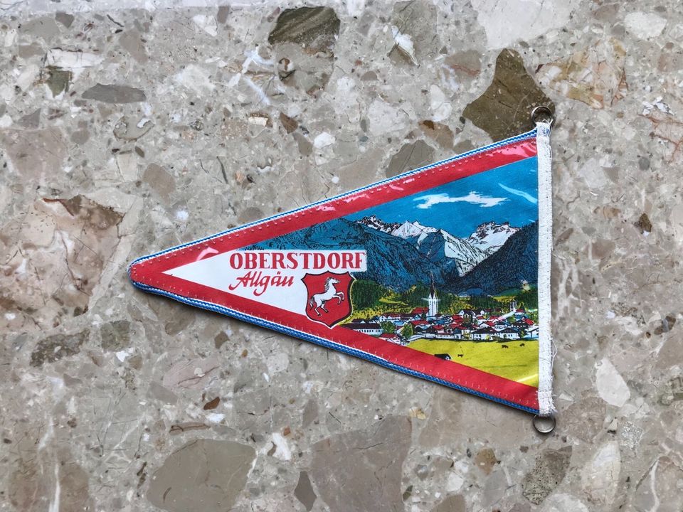 Oberstdorf Breitachklamm Wimpel Allgäu Oldtimer Deko Tankstelle in Duisburg