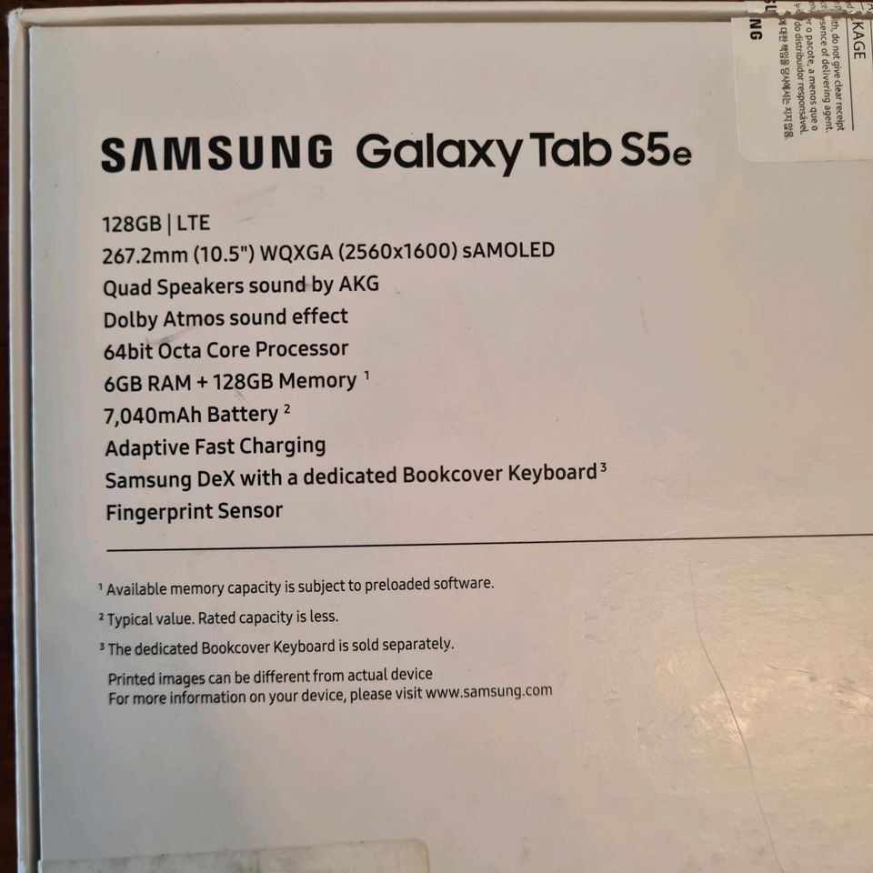 Samsung Galaxy Tab S5e T720 (10,5 Zoll) Wi-Fi, 128 GB, 6 GB RAM in Elzach