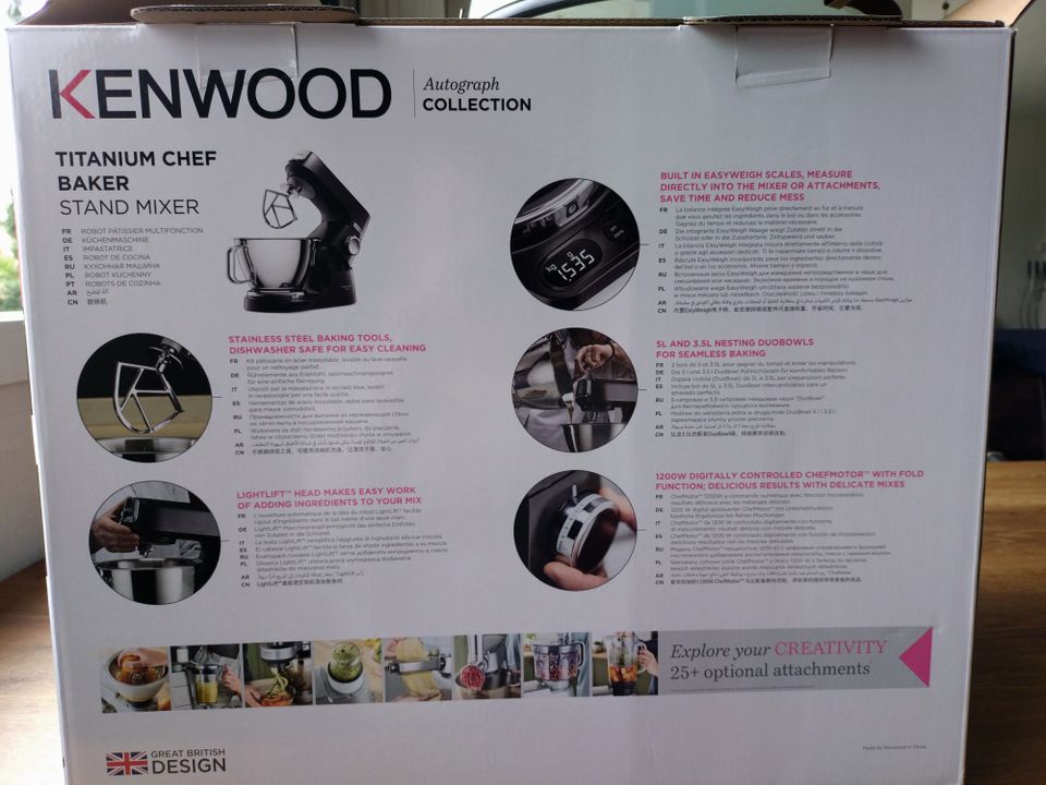 Kenwood Titanium Chef Baker Küchenmaschine KVC 85.004BK wie neu! in Köln