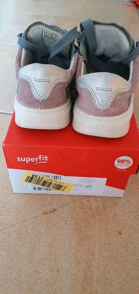 Superfit Sneaker Cosmo für Mädchen, Gr. 29, hellgrau / rosa in Zahna-Elster