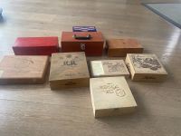9 alte Holzschatullen Holzkästchen Tabakschachteln + 1 Hattric Bayern - Germering Vorschau