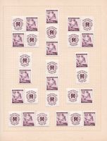 Briefmarken Böhmen und Mähren MiNr.: 63, 10 Zusammendrucke Bayern - Regensburg Vorschau
