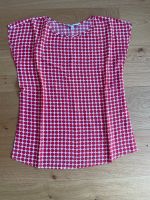 Schnitzler Seidenbluse Top Seide weiß pink/rot 34 Nordrhein-Westfalen - Bad Lippspringe Vorschau