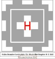 Hubschrauberlandeplatz N 1:160 2er Set selbstklebend Sachsen-Anhalt - Dessau-Roßlau Vorschau