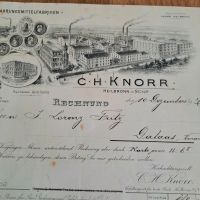 1897 Rechnung Nahrungsmittel Fabrik Knorr Heilbronn Bregenz Werbu Bayern - Lindau Vorschau