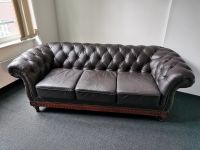 Sofa Couch Chesterfield 3 Sitzer Echtleder braun Brandenburg - Eichwalde Vorschau