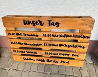 Hochzeitsdeko „Tagesablauf“ Palette Bayern - Weisendorf Vorschau