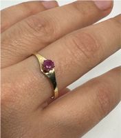 Ring Echtgold 333 8K Rubin 19,5mm wie neu vintage 1970er Hessen - Rodgau Vorschau