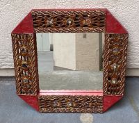 alter Spiegel aus Burma, Holzrahmen Handarbeit 55 x 55cm München - Altstadt-Lehel Vorschau