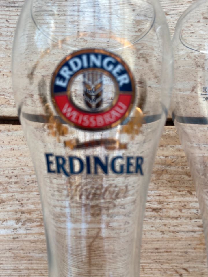 2 Weißbiergläser Erdinger in Tangstedt 