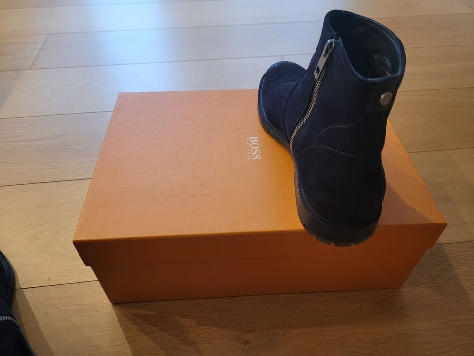 Hugo Boss Chelsea Boots in Dunkelblau, Modell Cultroot, Größe 40 in Mülheim (Ruhr)