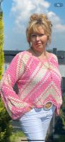 Häkel Shirt Boho Ibiza Häkel Pullover Pink weiss jetzt da Nordrhein-Westfalen - Kaarst Vorschau