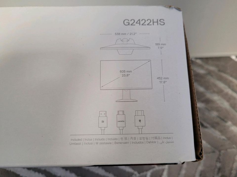 Dell G2422HS Gaming Monitor 24 Zoll (60.5cm) IPS 165 Hz NEU in Germering
