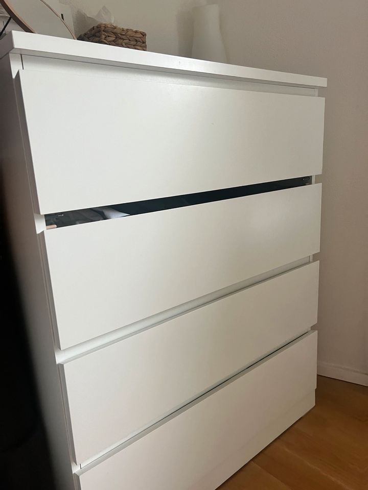 MALM Kommode mit 4 Schubladen, weiß, 80x100 cm in Stuttgart