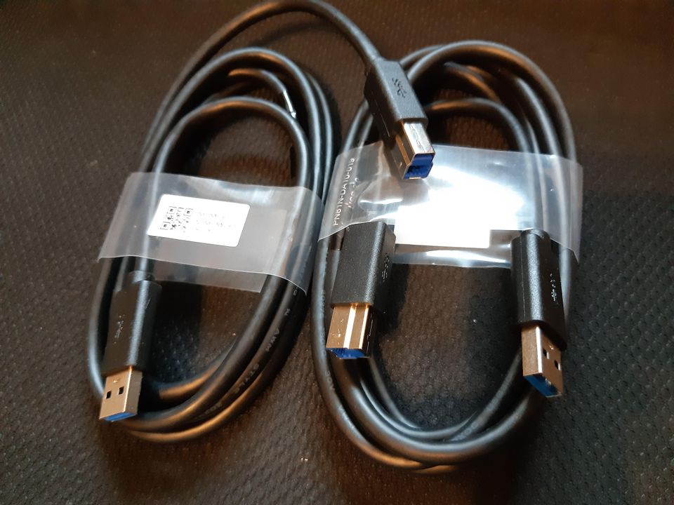 NEU 2x USB 3.0 Kabel A-Stecker auf B-Stecker Festplatte/Monitor in Wolfsburg