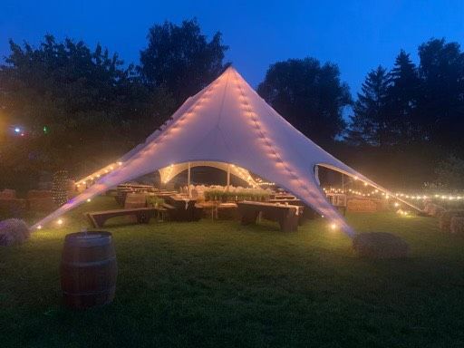 Sternzelt, Sternenzelt, Festzelt, Partyzelt, Startent, Hochzeit in Neunkirchen