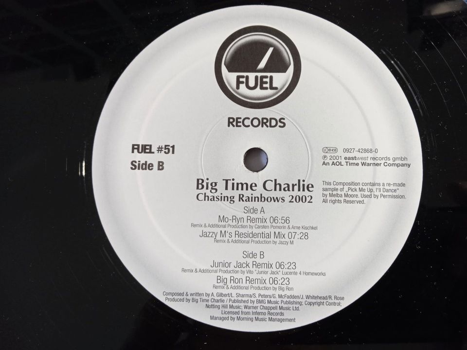 Vinyl / Schallplatte  BIG TIME CHARLIE "Chasin Rainbows 2002" in Leipzig