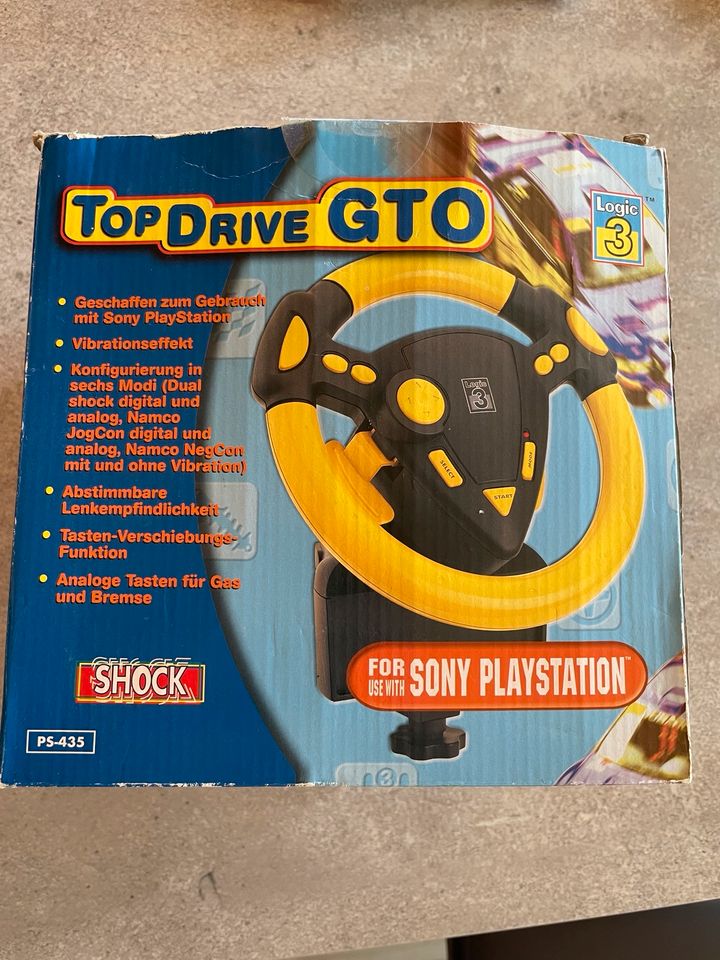 Top Drive GTO Lenkrad in OVP für die PS1 PlayStation 1 in Schifferstadt