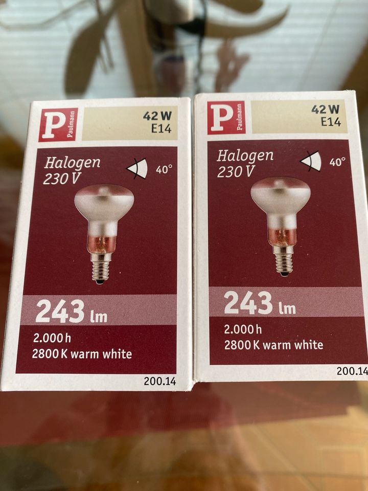 2 Halogen Glühbirnen originalverpackt (42V/230W) in Bernsdorf b Hohenstein-Ernstthal