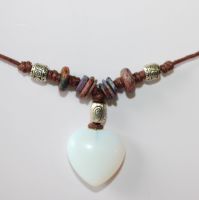 Halskette Wickelkette Unikat Handgemacht Opalite Keramikperlen Nordrhein-Westfalen - Arnsberg Vorschau