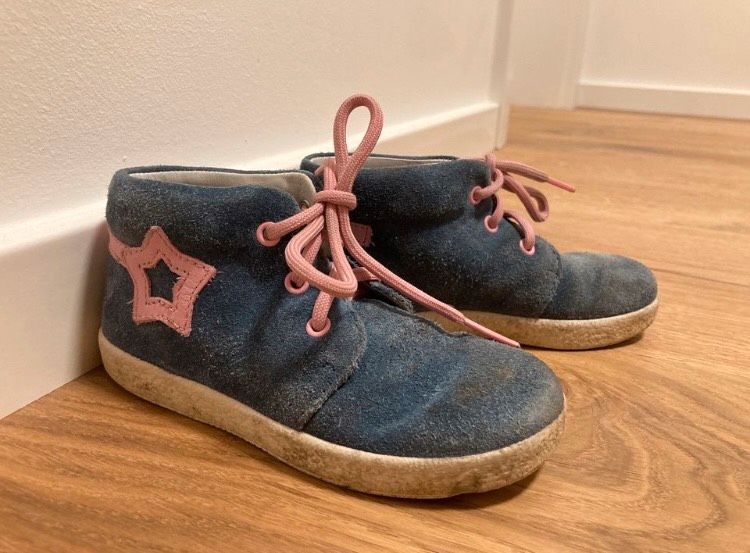 Elefanten Halbschuhe in blau / rosa Größe 25 in Zorneding