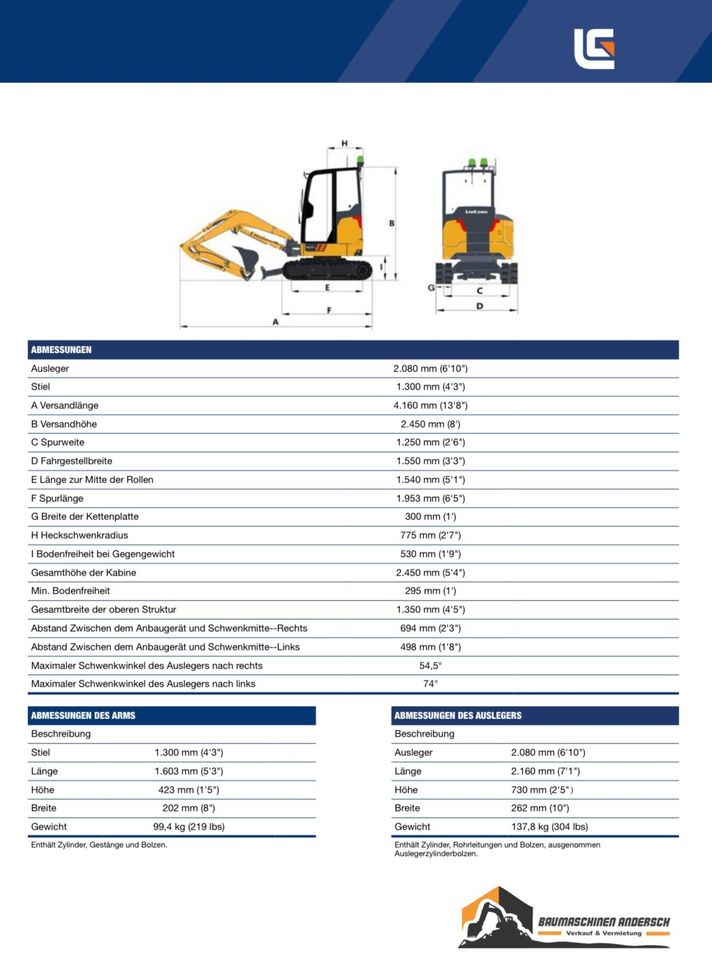 Minibagger LIUGONG 9027F I YANMAR 20 PS I in Zwickau