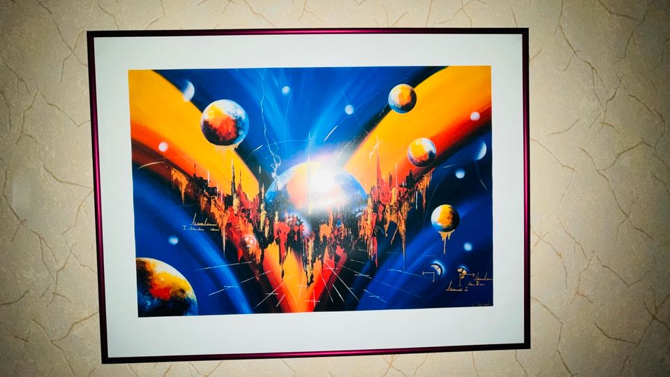 Bild „Planete“ Kunstdruck modern mit Rahmen BxH 81x61cm in Kaiserslautern