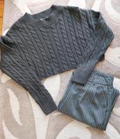 Dunkelgrauen Strickpullover Saarland - Homburg Vorschau