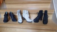 3x Damen Stiefeletten Stiefel Schuhe hoher Absatz Gr. 38/39 Sachsen - Stollberg Vorschau