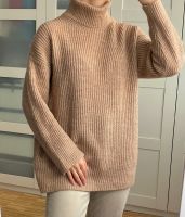 Strickpullover camel, Damen Rollkragenpullover gerippt Berlin - Charlottenburg Vorschau