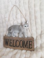 Türschild Katze Welcome Bayern - Schechen Vorschau