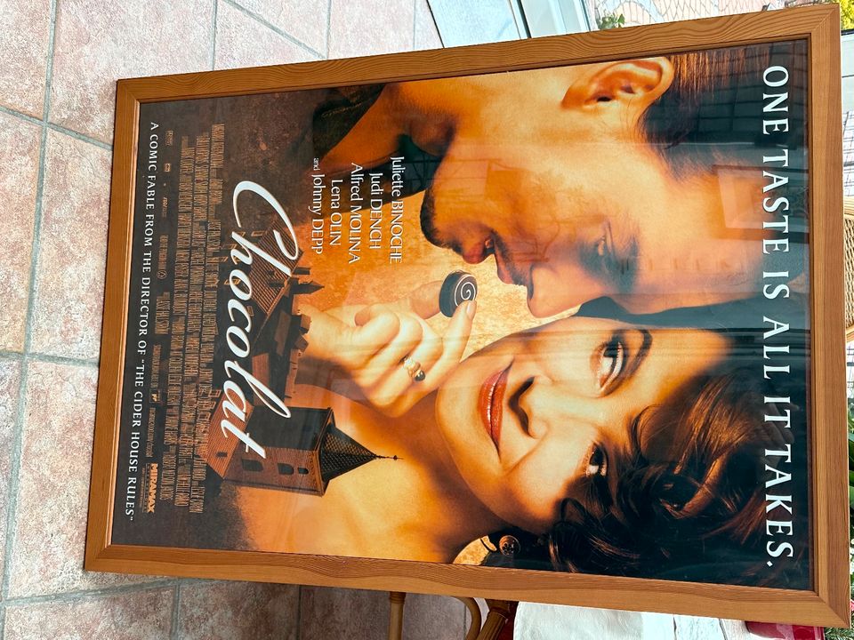 Chocolat Film-Poster mit Rahmen 70x100 cm in Troisdorf