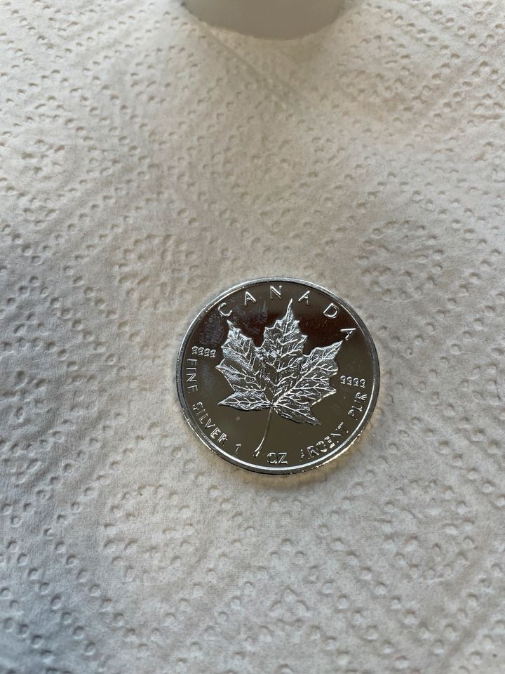 Silber, 20 x 1 Unze Canada Maple Leaf 5 Dollars 2008 in Spergau