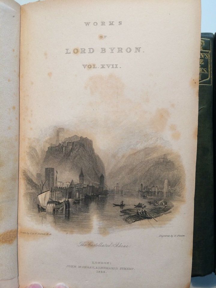 Lord Byron Erstausgabe von Thomas Moore 1832-33 in 17 Bänden in Mannheim