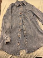 SHEIN Denim Mantel mit Flicken, Tasche, Knopf Mitte - Wedding Vorschau