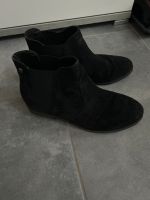 Ungefüttert Chelsea Boots schwarz Echtleder Wildleder Flach Leder Baden-Württemberg - Mühlhausen Vorschau