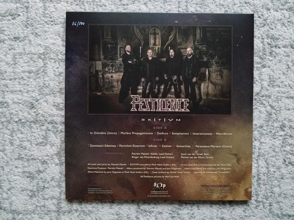 Pestilence - Exitivm Schallplatte LP Vinyl Death Metal in München