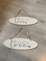 2 holzschilder neu love boltze Home Nordrhein-Westfalen - Ahlen Vorschau