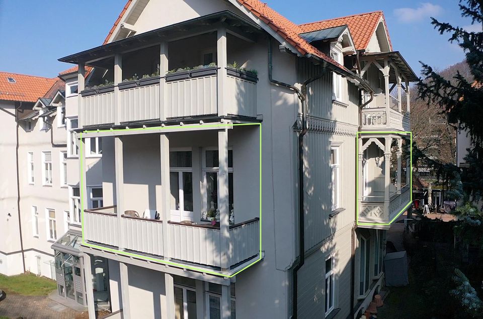 Exklusive 4 Zimmer Eigentumswohnung mit 5 Balkonen in Toplage von Bad Harzburg in Bad Harzburg