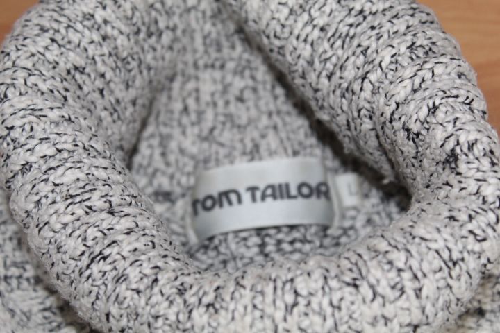 Tom Tailor-Pullover,Strickpullover,creme/schwarz melliert,Gr.L in Vechelde